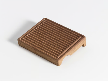 STYLE - Iroko soap dish for towel holder by EVER Life Design - view 2
